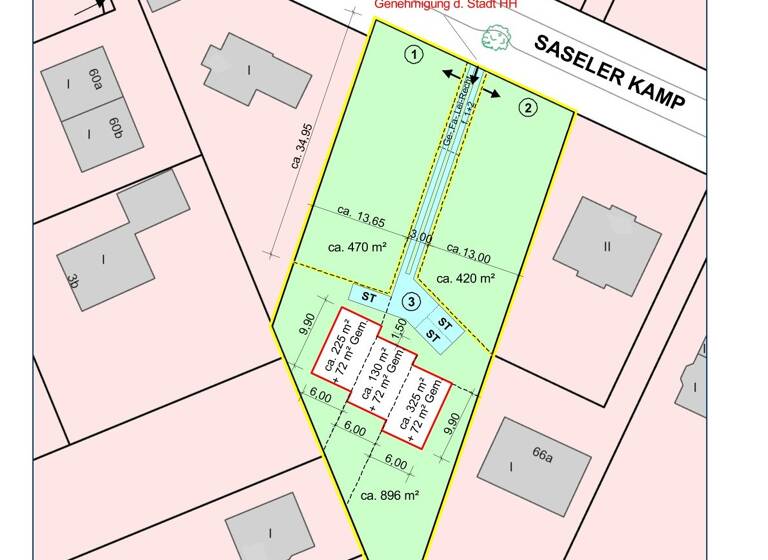 Stadthaus zum Kauf 565.000 € 4 Zimmer 125 m²<br/>Wohnfläche 300 m²<br/>Grundstück Sasel Hamburg 22393
