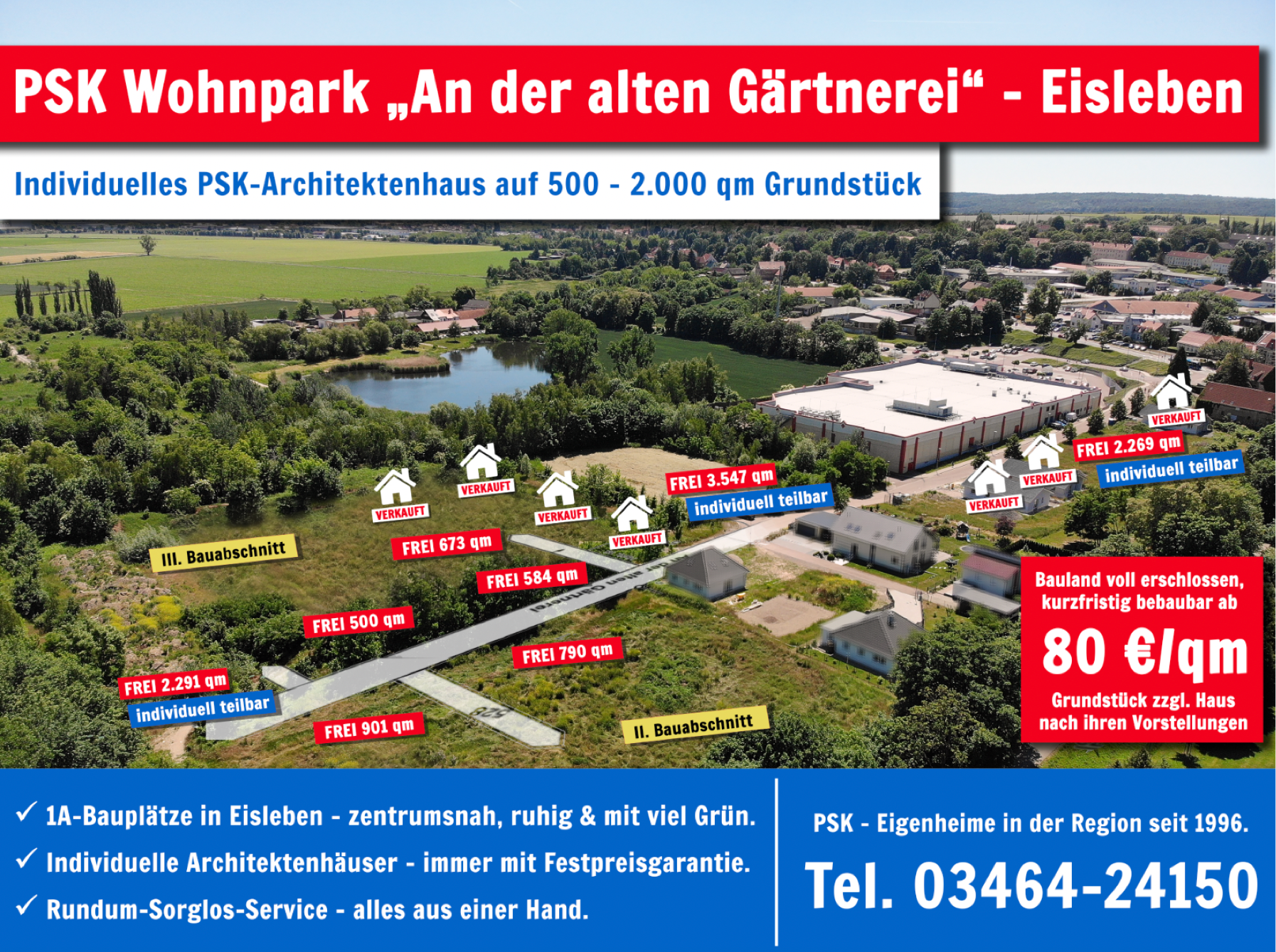 Grundstück zum Kauf provisionsfrei 39.990 € 500 m²<br/>Grundstück An der alten Gärtnerei Lutherstadt Eisleben Eisleben 06295