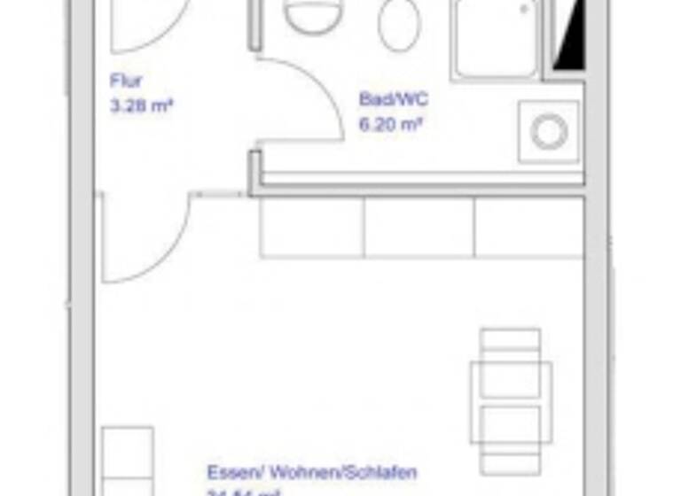 Wohnung zur Miete 520 € 1 Zimmer 48,6 m²<br/>Wohnfläche 1.<br/>Geschoss 01.07.2025<br/>Verfügbarkeit Straubing Straubing 94315