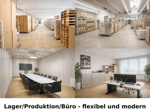 Produktionshalle zur Miete provisionsfrei 6.000 m² Lagerfläche teilbar ab 7.800 m² Sonnefeld Sonnefeld 96242
