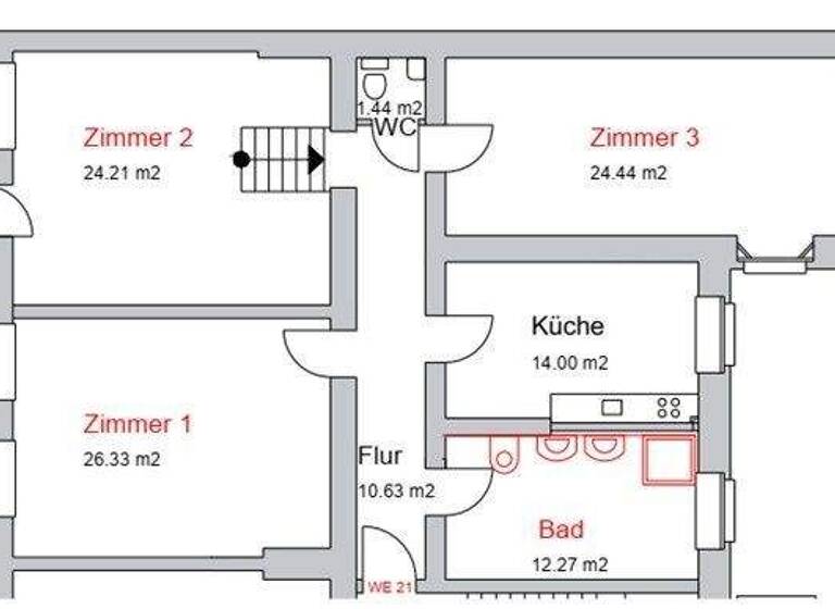 Wohnung zum Kauf 500.000 € 3 Zimmer 114,5 m² 5 Geschosse frei ab sofort Kirchstraße 4 Moabit Berlin 10557