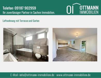 Loft zur Miete 800 € 2 Zimmer 89 m² frei ab 01.09.2025 Unterfarrnbach 101 Fürth 90766