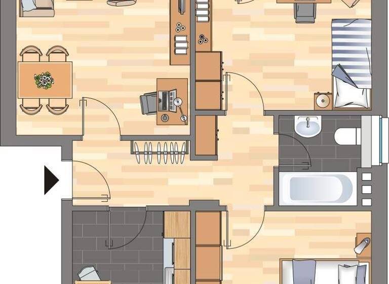 Wohnung zur Miete 526 € 3 Zimmer 66,2 m² EG frei ab 01.04.2026 Bürgermeister-Kürten-Straße 14 Blumenthal Bremen 28779