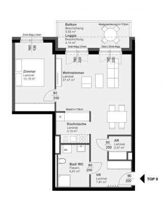 Wohnung zur Miete 463,15 € 2 Zimmer 73,8 m²<br/>Wohnfläche Gries Graz 8020