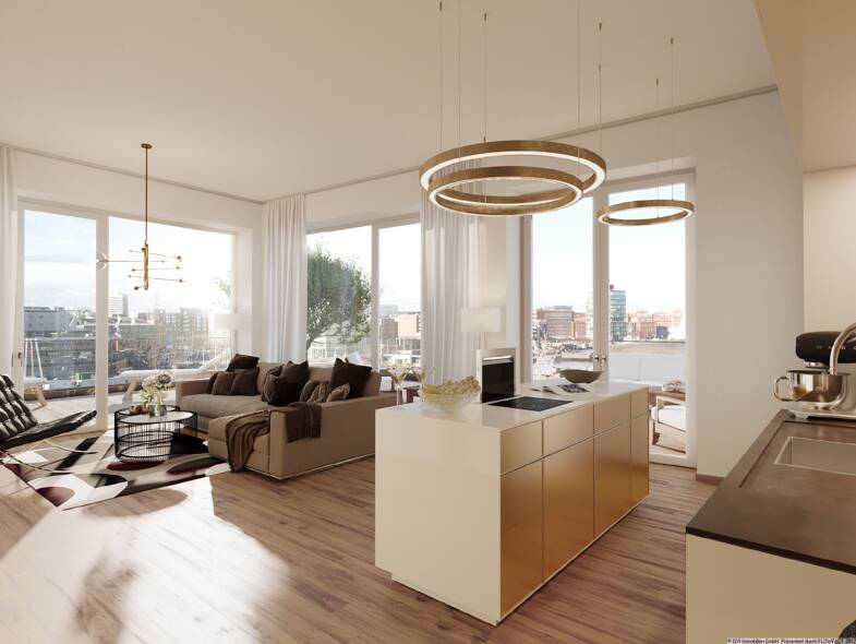 Wohnung zum Kauf - Neubau provisionsfrei 648.600 € 4 Zimmer 111 m² Gaarden - Ost Bezirk 1 Kiel 24143
