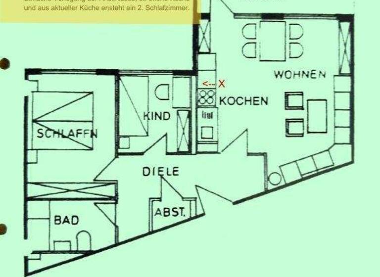 Wohnung zum Kauf 87.900 € 3 Zimmer 65,2 m² 2. Geschoss Odenkirchen Mönchengladbach 41199