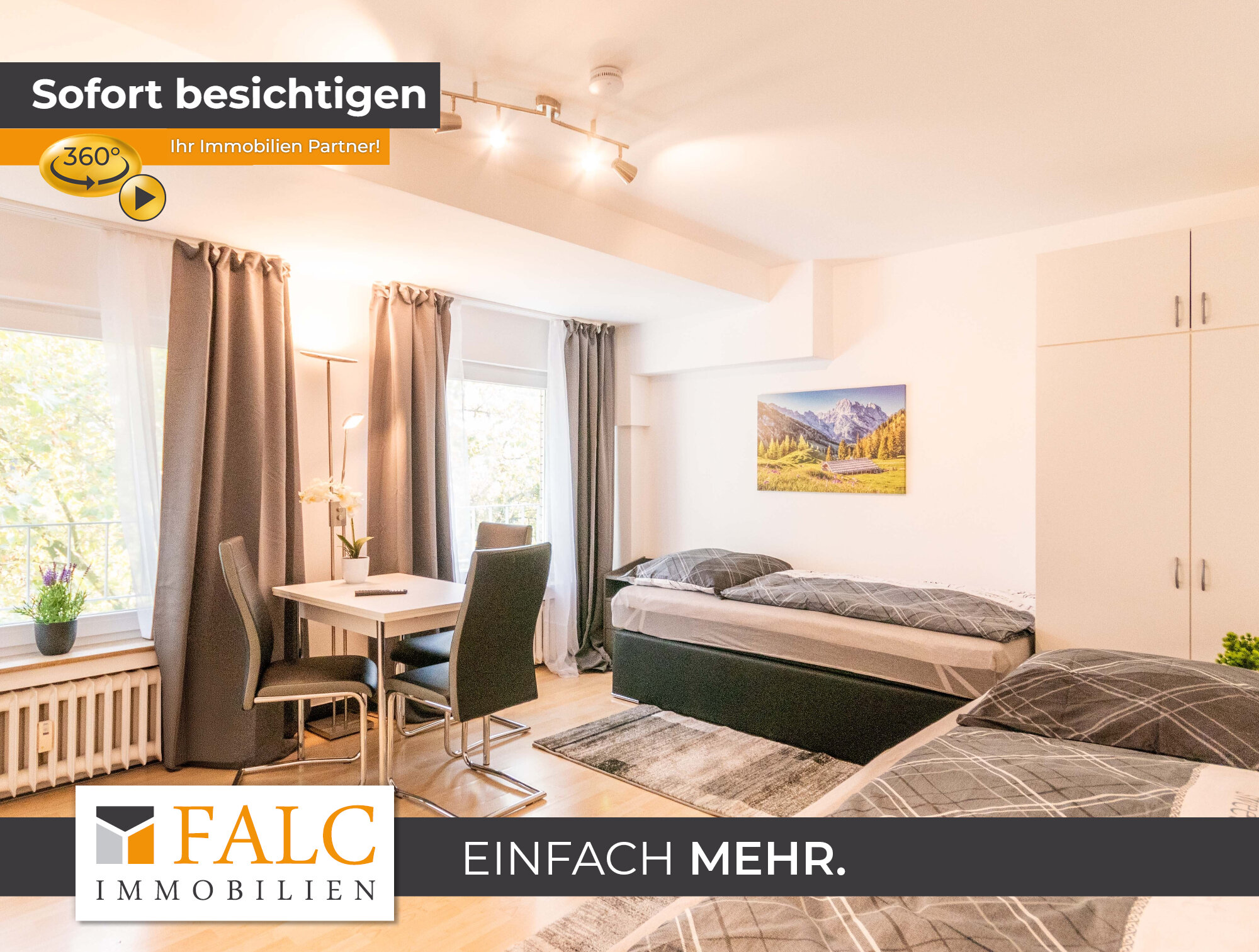 Wohnung zur Miete Wohnen auf Zeit 1.500 € 1 Zimmer 25,7 m²<br/>Wohnfläche ab sofort<br/>Verfügbarkeit Stadtkern Essen 45127