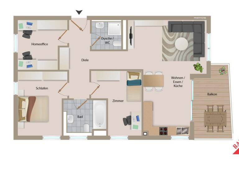 Wohnung zum Kauf provisionsfrei 515.000 € 4 Zimmer 84 m²<br/>Wohnfläche Aidlingen Aidlingen 71134