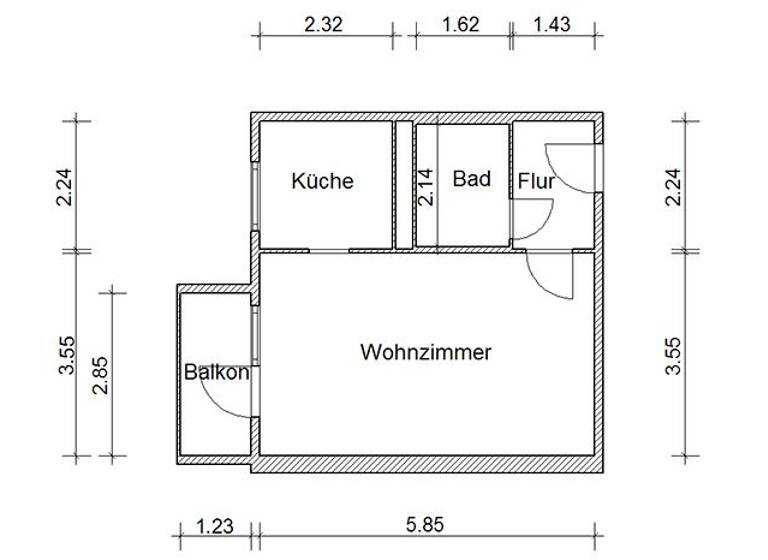 Studio zur Miete 239 € 1 Zimmer 35,6 m² 5. Geschoss frei ab 01.07.2026 Scharnhorstring 3 Neu Olvenstedt Magdeburg 39130