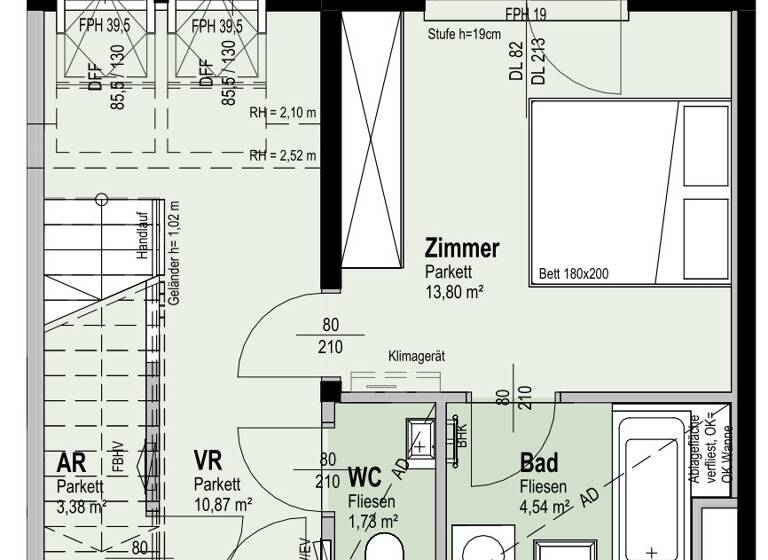 Wohnung zum Kauf - Erstbezug 673.600 € 3 Zimmer 88 m² 5. Geschoss Fahrbachgasse 6 Wien 1210