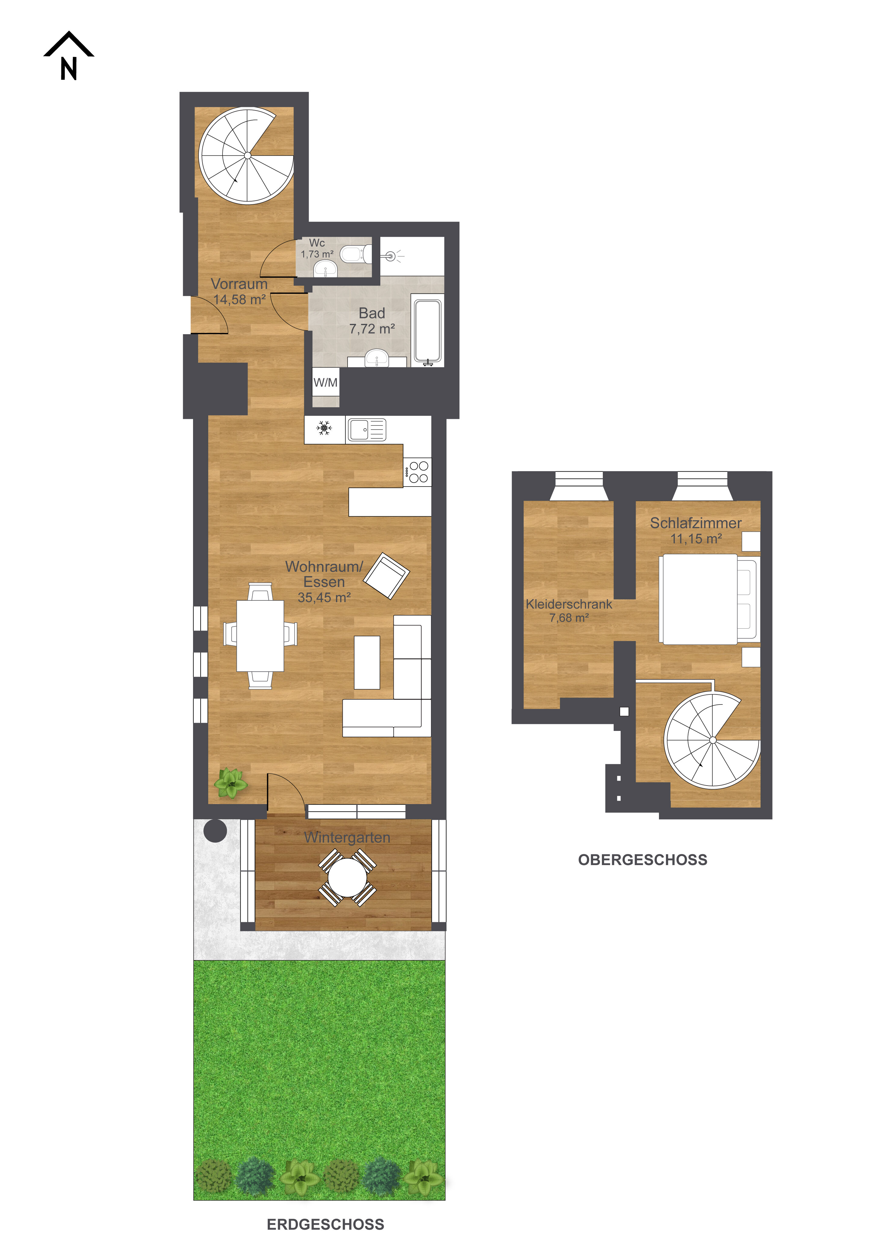 Wohnung zum Kauf 475.000 € 2,5 Zimmer 78 m²<br/>Wohnfläche EG<br/>Geschoss Maxglan Salzburg 5020