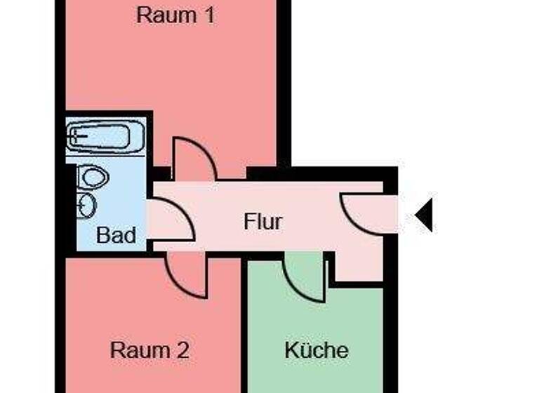Wohnung zur Miete nur mit Wohnberechtigungsschein 379 € 2 Zimmer 60 m² 1. Geschoss frei ab 13.03.2026 Weststraße 70 b Wattenscheid Bochum 44866