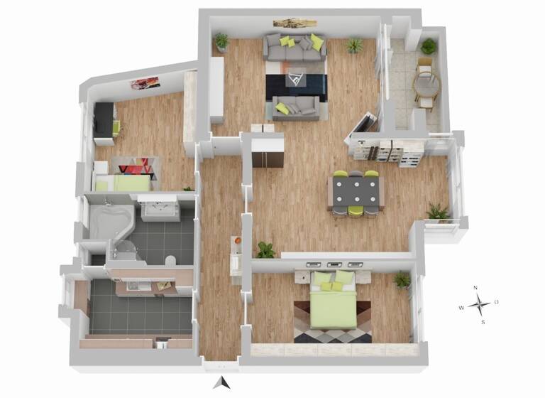 Wohnung zum Kauf 742.000 € 4 Zimmer 123,8 m² 2. Geschoss Martin-Luther-Straße 82 Schöneberg Berlin-Schöneberg 10825