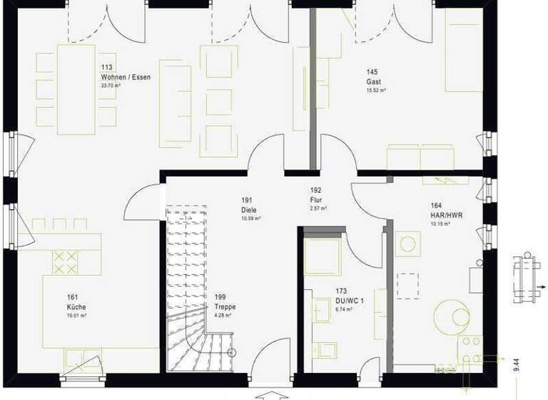 Einfamilienhaus zum Kauf - Erstbezug provisionsfrei 278.999 € 6 Zimmer 185 m² 1.016 m² Grundstück Obersimten 66957