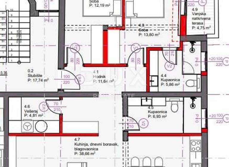Wohnung zum Kauf 479.000 € 3 Zimmer 107 m² Tribunj