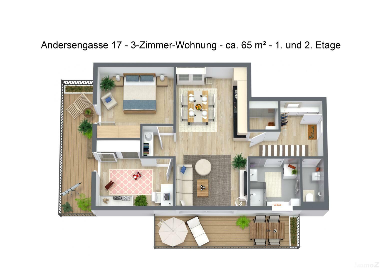 Wohnung zur Miete 883 € 3 Zimmer 65 m²<br/>Wohnfläche 2.<br/>Geschoss ab sofort<br/>Verfügbarkeit Andersengasse 17 Liebenau Graz 8041