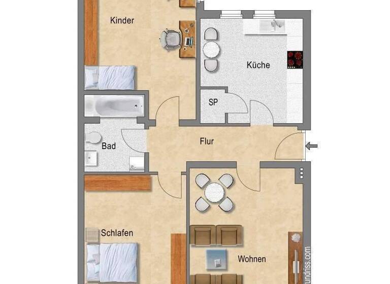 Wohnung zur Miete 899 € 3 Zimmer 88 m² 5. Geschoss frei ab 01.05.2026 Schellheimerplatz 1 Stadtfeld Ost Magdeburg 39108