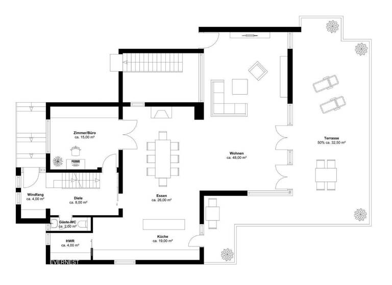 Einfamilienhaus zum Kauf 945.000 € 7 Zimmer 282 m² 728 m² Grundstück Schildgen Bergisch Gladbach 51467