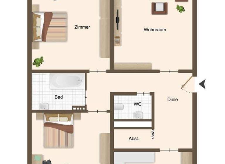 Wohnung zum Kauf 229.000 € 3 Zimmer 84,5 m² Frankenforst Bergisch Gladbach / Frankenforst 51427