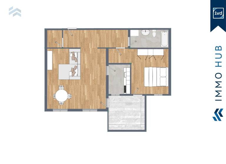 Wohnung zum Kauf 154.000 € 2 Zimmer 65 m²<br/>Wohnfläche Heiterblick Leipzig 04329