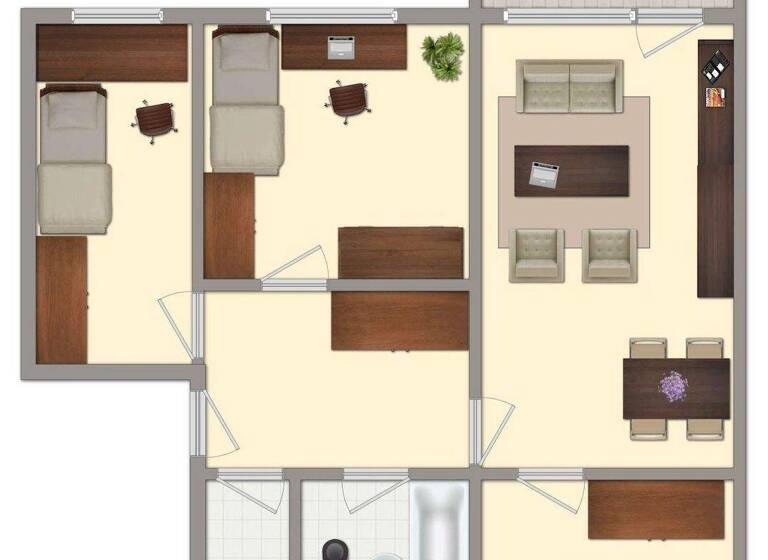 Wohnung zur Miete 480 € 4 Zimmer 79,1 m² 4. Geschoss Trebelehof 2 Bergen Bergen auf Rügen 18528