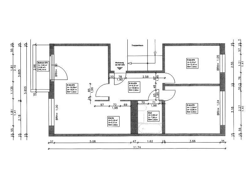 Wohnung zur Miete 308 € 3 Zimmer 56,7 m²<br/>Wohnfläche 3.<br/>Geschoss Wilhelm-Hauff-Straße 12 Westliche Neustadt Halle (Saale) 06126