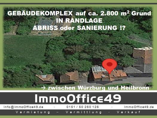 Mehrfamilienhaus zum Kauf 11 Zimmer 490 m² 2.799 m² Grundstück Rosenberg 74749