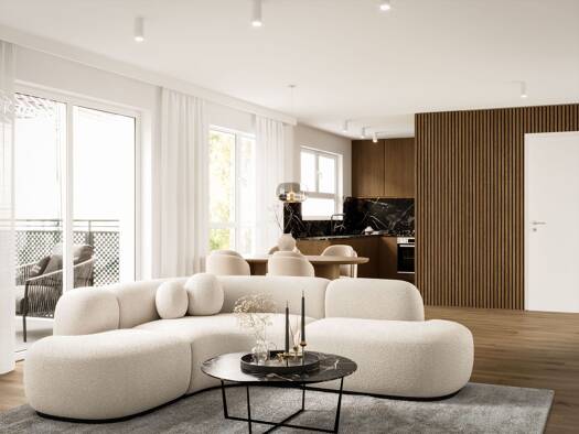 Wohnung zum Kauf - Erstbezug provisionsfrei 419.900 € 3,5 Zimmer 96,6 m² 1. Geschoss Hohenloher Straße 27 Untermünkheim 74547