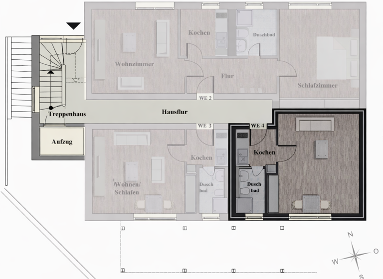Studio zum Kauf 187.000 € 1 Zimmer 29,4 m² 1. Geschoss Flingern Süd Düsseldorf 40233