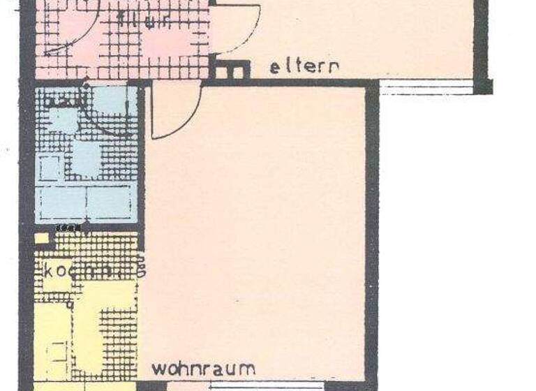 Wohnung zur Miete 450 € 2 Zimmer 43,9 m² 1. Geschoss Meißnerstraße 54 Süsterfeld/Helleböhn Kassel 34134