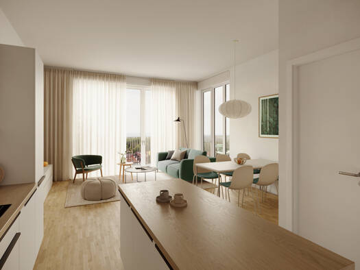 Wohnung zum Kauf - Erstbezug provisionsfrei 380.000 € 2 Zimmer 64,9 m² 1. Geschoss Berghausen Pfinztal 76327