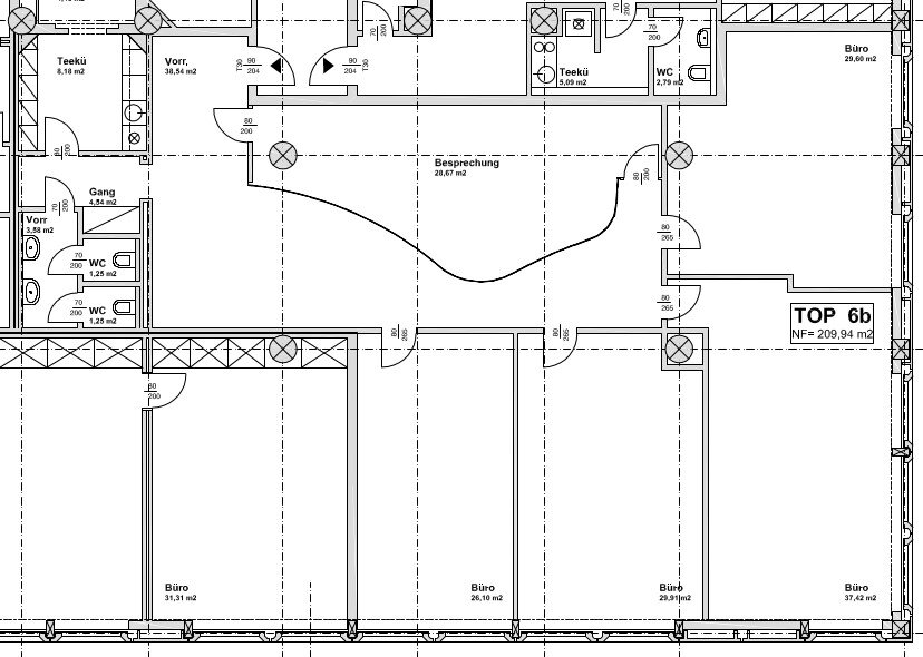 Bürofläche zur Miete 11,10 € 5 Zimmer 213 m²<br/>Bürofläche Morzg Salzburg 5020