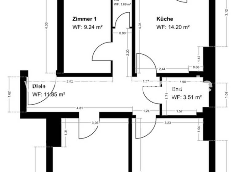 Studio zur Miete Tauschwohnung 1.500 € 3 Zimmer 79 m² 2. Geschoss Laim München 80687
