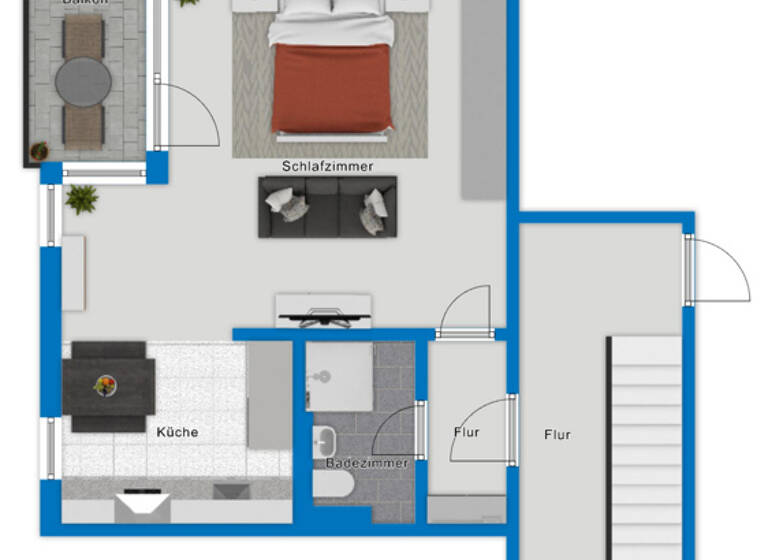 Studio zur Miete 480 € 1 Zimmer 39,6 m² EG frei ab sofort Ilversgehofen Erfurt 99089