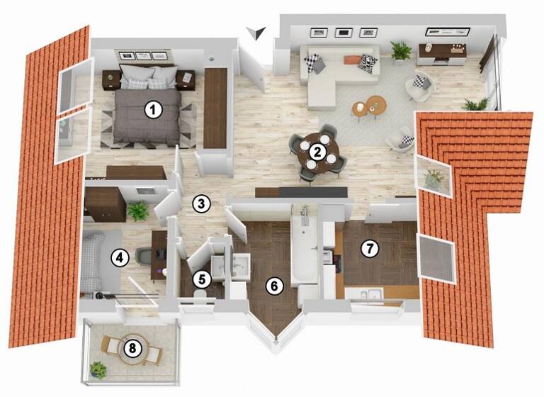 Wohnung zum Kauf provisionsfrei 189.000 € 3 Zimmer 63 m² 2. Geschoss Bad Rappenau 74906