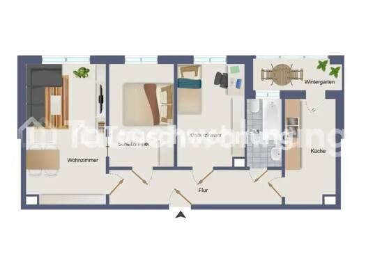 Wohnung zur Miete Tauschwohnung 600 € 3 Zimmer 73 m² 2. Geschoss Probstheida Südost 04299