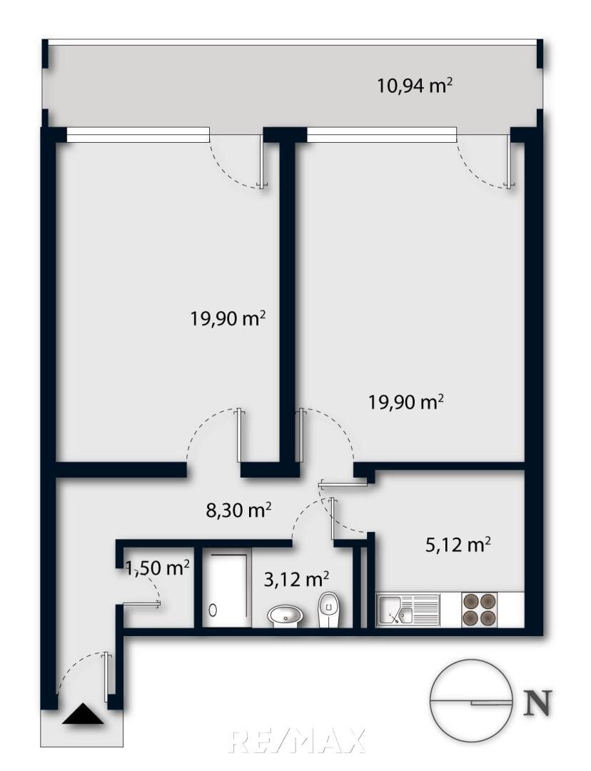 Wohnung zum Kauf 289.000 € 2 Zimmer 57,8 m²<br/>Wohnfläche 4.<br/>Geschoss Arzl Innsbruck 6020