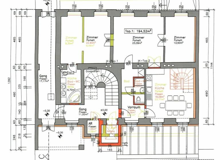 Haus zum Kauf 3.300.000 € 12 Zimmer 500 m² 378 m² Grundstück Wien 1180