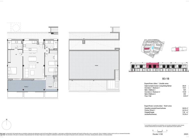 Penthouse zum Kauf provisionsfrei 748.000 € 3 Zimmer 94 m² 1. Geschoss Sa Rapita 07639