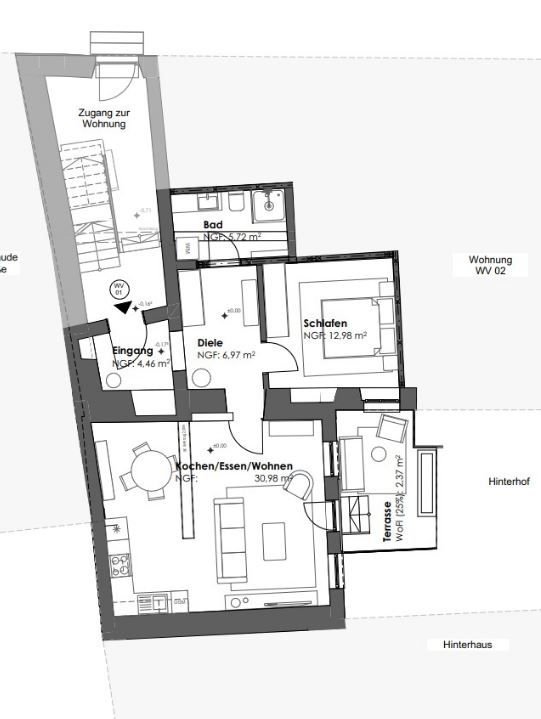 Wohnung zur Miete 900 € 2 Zimmer 71 m²<br/>Wohnfläche 2.<br/>Geschoss ab sofort<br/>Verfügbarkeit Weinstr. 2 Volkach Volkach 97332