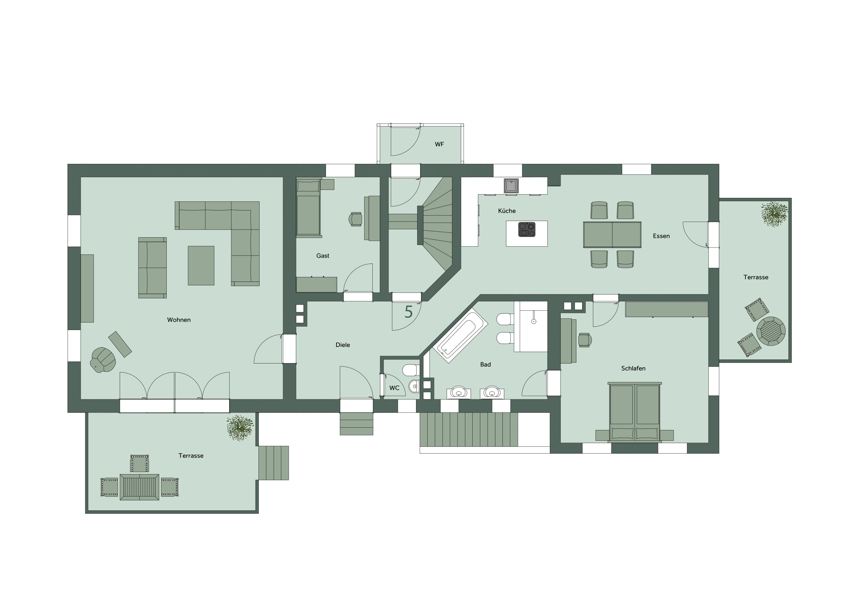 Mehrfamilienhaus zum Kauf 3.758.000 € 15 Zimmer 465 m²<br/>Wohnfläche 1.169 m²<br/>Grundstück Trinis Rottach-Egern 83700