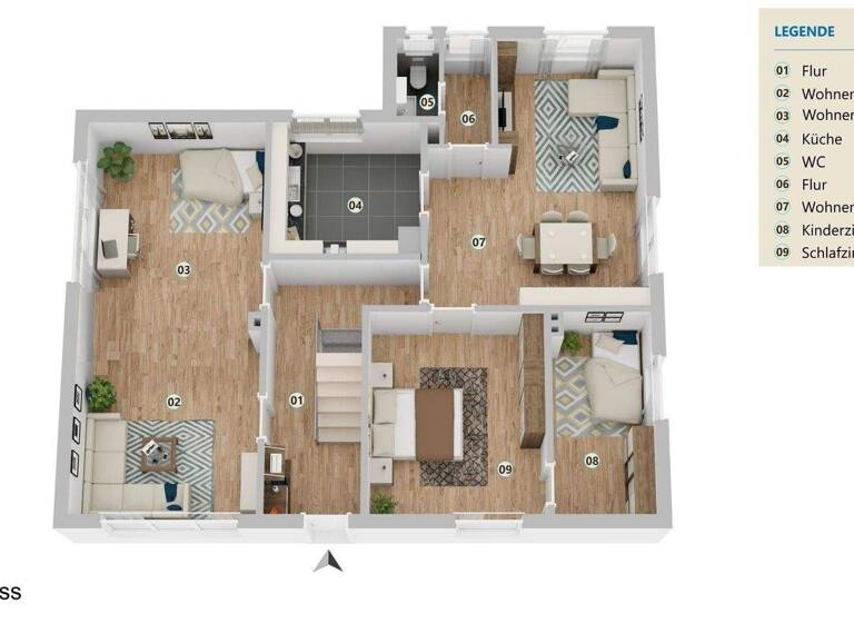 Einfamilienhaus zum Kauf 255.000 € 7 Zimmer 160 m² 957 m² Grundstück Bockraden Ibbenbüren 49479
