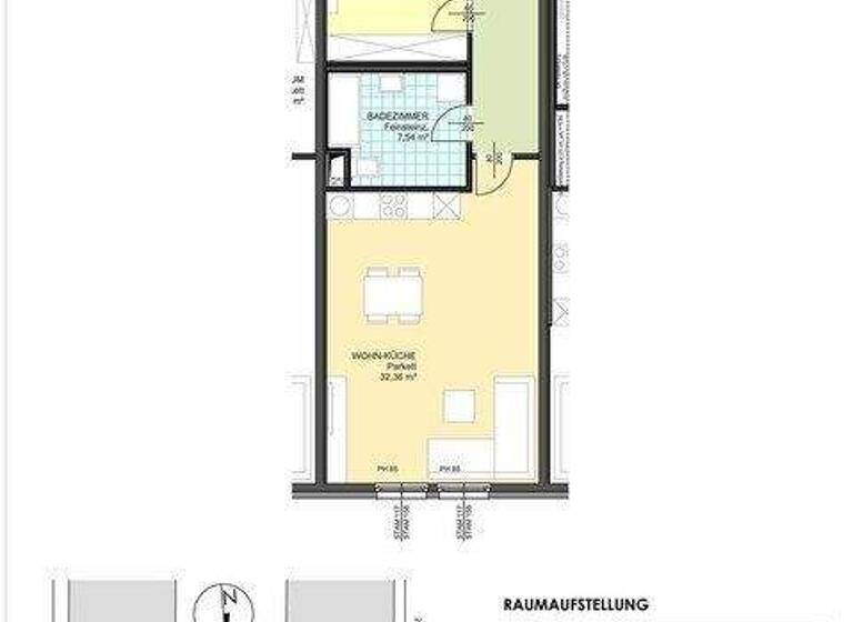 Studio zur Miete 900 € 1 Zimmer 66,7 m² 5. Geschoss Wien 1100