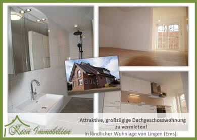 Wohnung zur Miete 750 € 4 Zimmer 120 m² Dachgeschoss frei ab sofort Münnigbüren Lingen (Ems) 49811