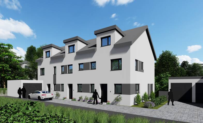 Reihenmittelhaus zum Kauf - Neubau 391.500 € 3,5 Zimmer 100,5 m² 101 m² Grundstück Biebesheim am Rhein 64584