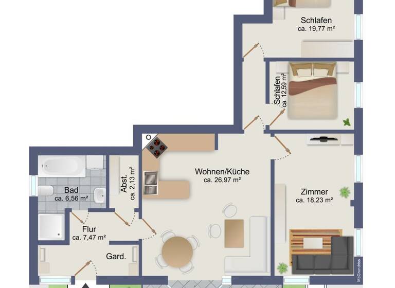 Wohnung zur Miete 950 € 4 Zimmer 98 m² EG frei ab 01.06.2026 Ashausen Stelle 21435