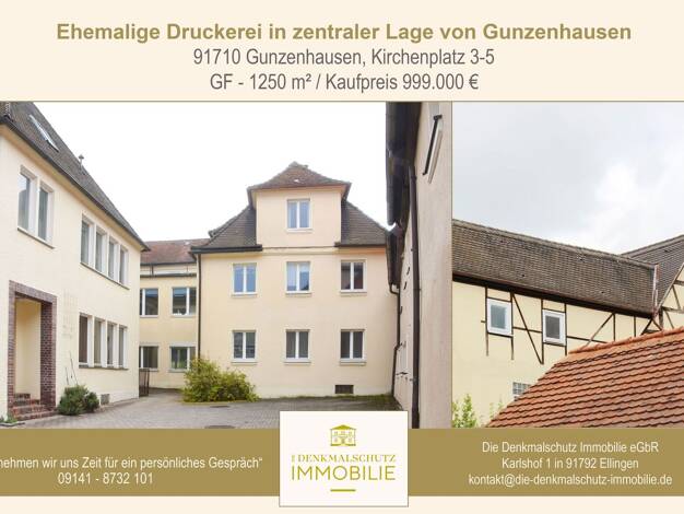 Wohnanlage zum Kauf als Kapitalanlage geeignet 999.000 € 2.040 m² 1.250 m² Grundstück Gunzenhausen Gunzenhausen 91710
