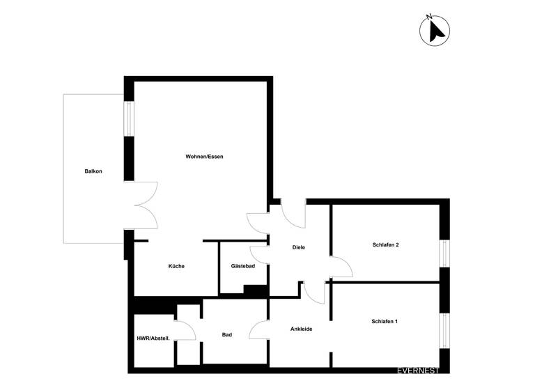 Wohnung zum Kauf 800.000 € 3 Zimmer 104 m²<br/>Wohnfläche 2.<br/>Geschoss Templiner Vorstadt Potsdam 14473