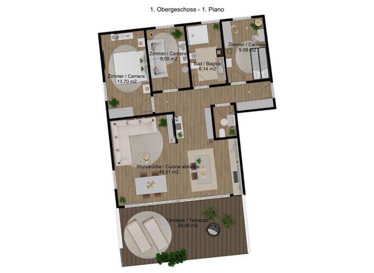 Studio zum Kauf 851.000 € 4 Zimmer 169 m² 3. Geschoss Eppan an der Weinstraße 39057