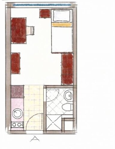 Wohnung zur Miete 520 € 1 Zimmer 17 m² 1. Geschoss frei ab 01.04.2025 Rosenheim 83024